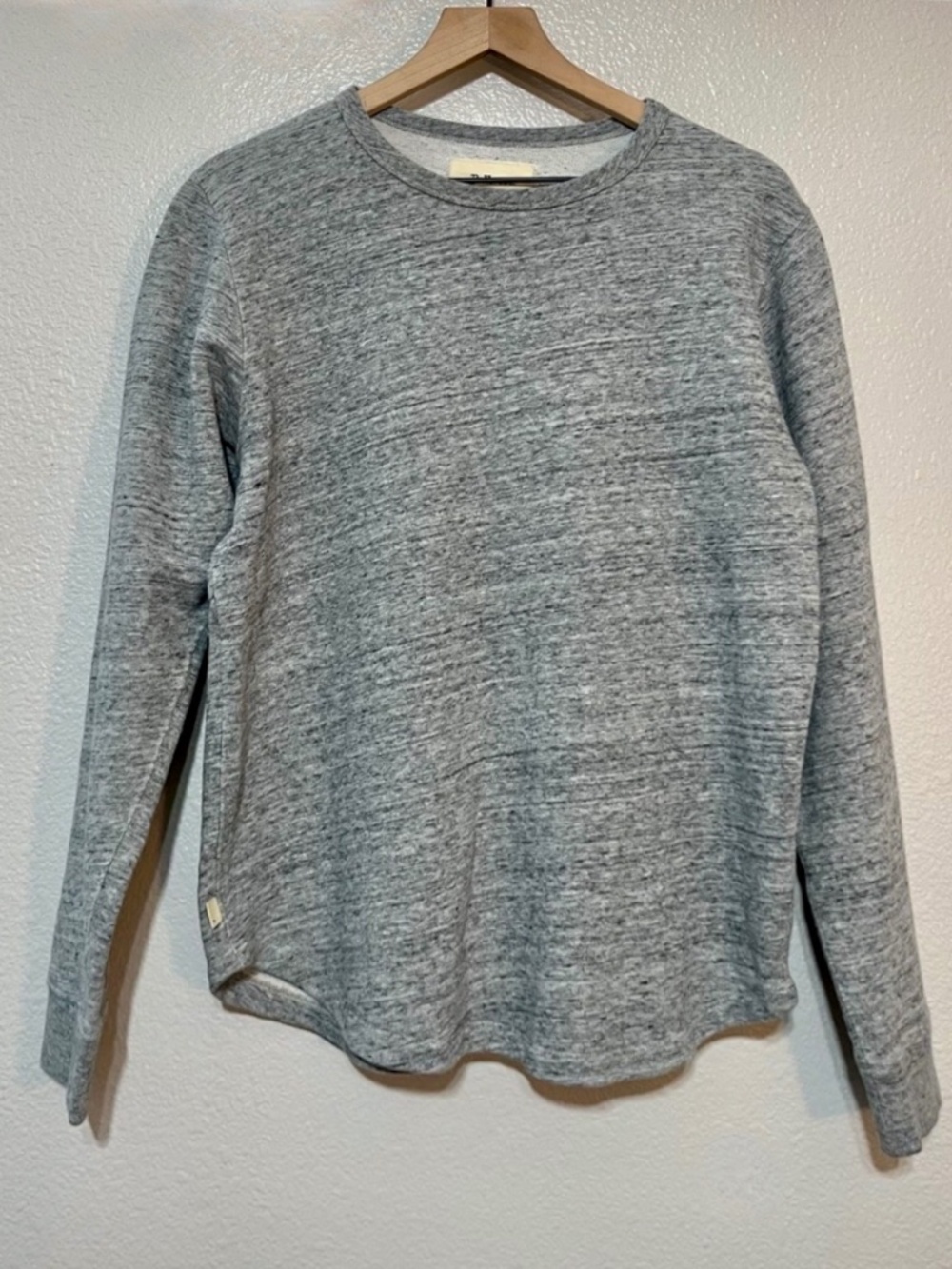 Bellerose Gray Rounded Hem Sweatshirt Small